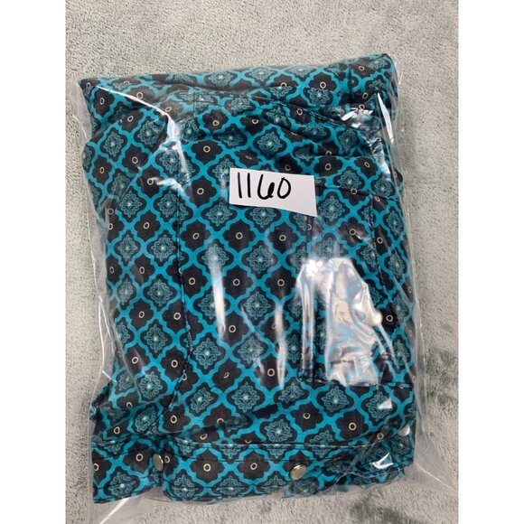 Vintage Wrangler Wrancher Pearl Snap Shirt Men 2XT Blue Geometric Western Tall - Picture 8 of 8